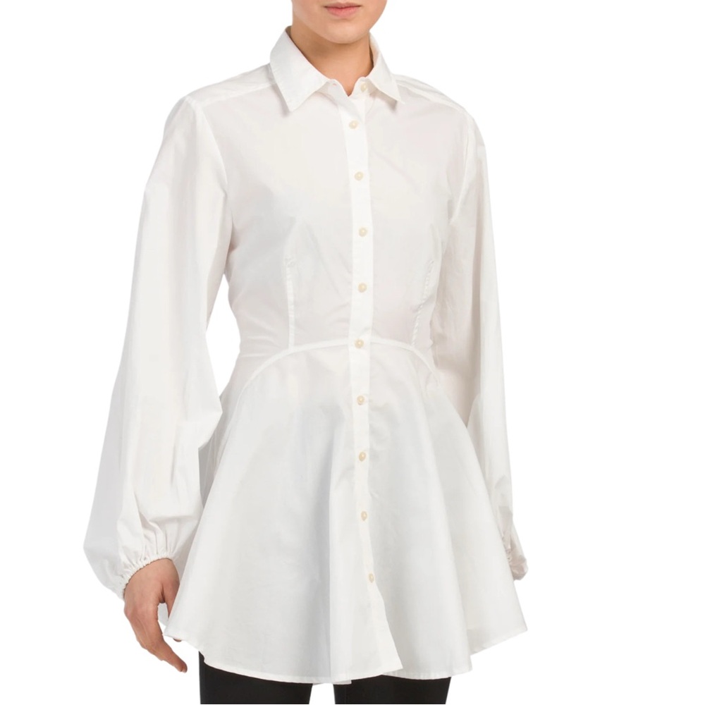 FREE PEOPLE All The Time New Tunic White
Peplum Top - Picture 2 of 7